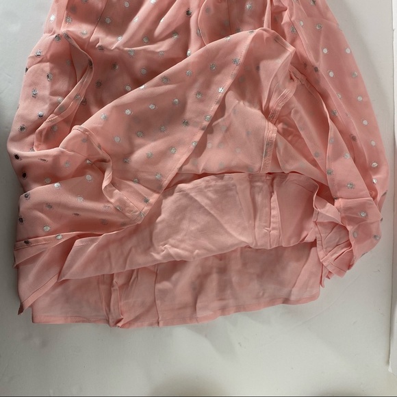 Toddler Girl OshKosh B'gosh Short Sleeve A-Line Foiled Dot Chiffon Dress - Picture 10 of 12